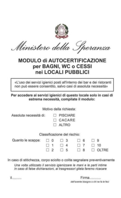 Ristoranti, servizi igienici utilizzati solo “in caso di assoluta necessità”