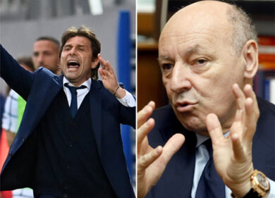 Antonio Conte e Marotta, gli ‘uomini Juve’ consegnano lo scudetto all’Inter