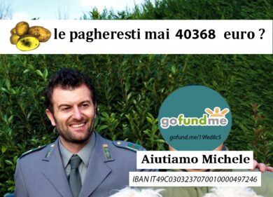 Il patatagate ora esplode sui social. Agente condannato. Raccolta fondi