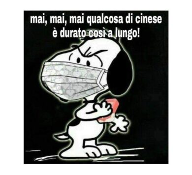 Covid vissuto con ironia/”Nulla di cinese è mai durato tanto…è record”