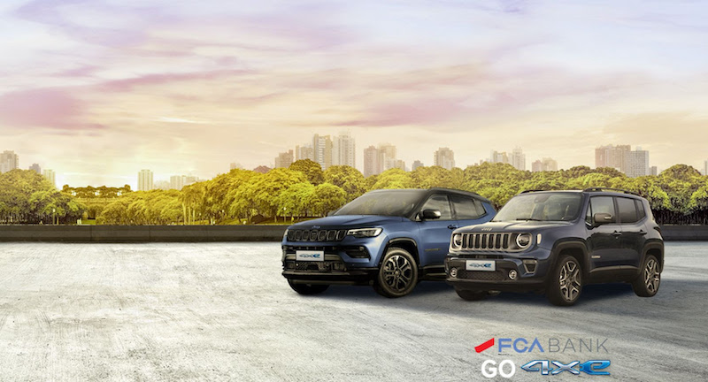 FCA Bank estende il finanziamento GO4xe alla Jeep® Compass 4xe Plug In Hybrid FCA Bank estende il finanziamento GO4xe alla Jeep® Compass 4xe Plug In Hybrid