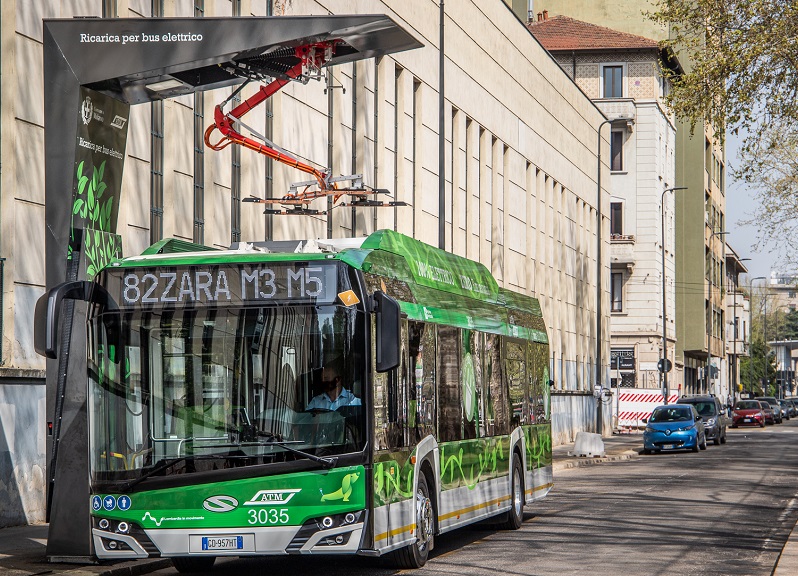 e-Bus Atm: entrati in servizio a Milano i primi charger hi-tech. FOTO e-Bus Atm: entrati in servizio a Milano i primi charger hi-tech. FOTO