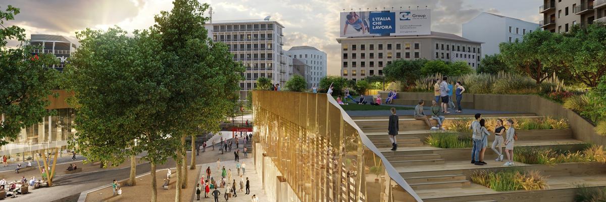 Milano, il nuovo volto di piazzale Loreto per le Olimpiadi. FOTO Milano, il nuovo volto di piazzale Loreto per le Olimpiadi. FOTO