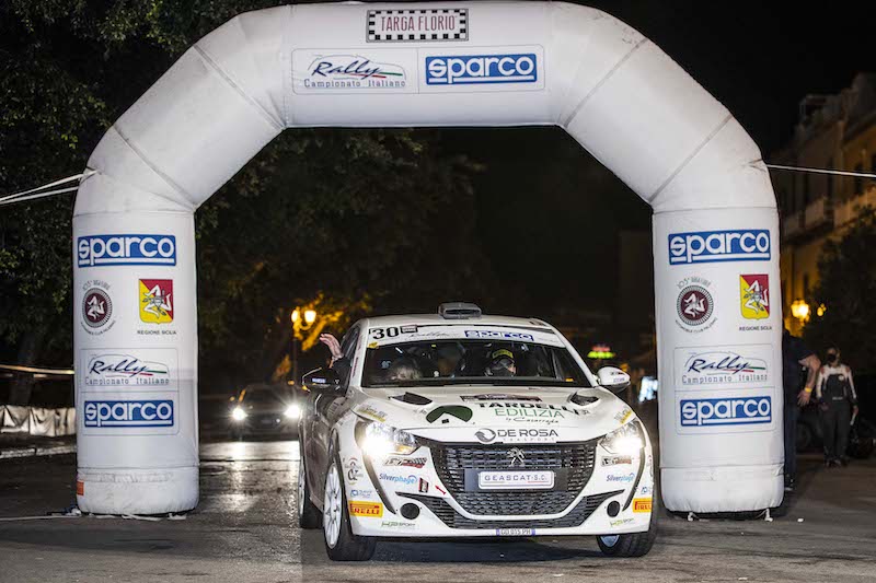 Targa Florio: Lucchesi domina nel Peugeot Competition 208 rally cup top