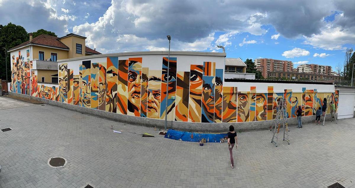Orticanoodles: completato il grande murale al Martinitt. FOTO Orticanoodles: completato il grande murale al Martinitt. FOTO