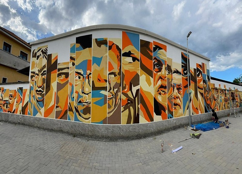 Orticanoodles: completato il grande murale al Martinitt. FOTO Orticanoodles: completato il grande murale al Martinitt. FOTO