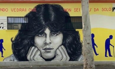 Musica, Baglioni compie 70 anni e i fan gli dedicano un murales a Roma