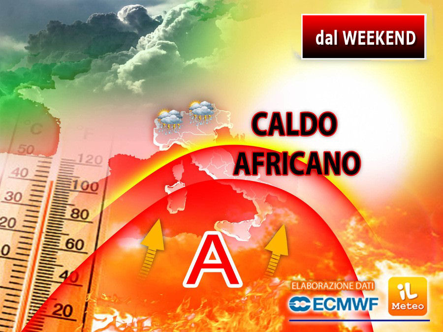 Meteo settimana: weekend di fuoco, arriva il caldo africano Meteo settimana: weekend di fuoco, arriva il caldo africano