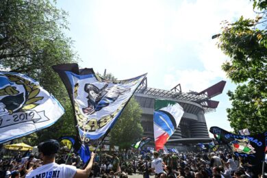 Inter, domenica festa per scudetto. Allestita area per 4500 tifosi a San Siro