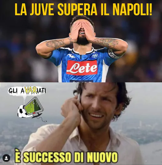 Juve e Milan in Champions, Napoli fuori: sui social si scatena lo sfottò Juve e Milan in Champions, Napoli fuori: sui social si scatena lo sfottò