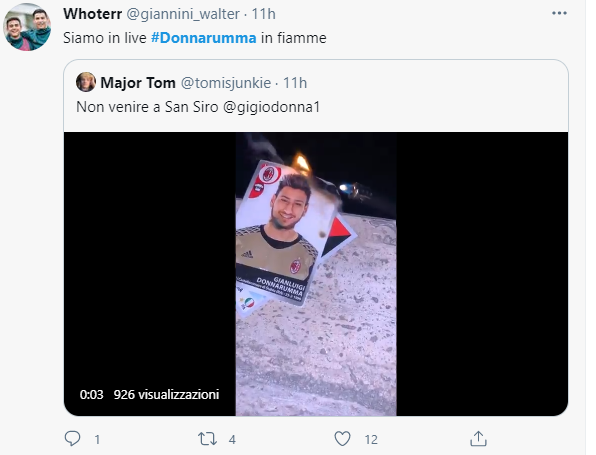 Donnarumma non rinnova: sui social si scatena la rabbia dei tifosi Donnarumma non rinnova: sui social si scatena la rabbia dei tifosi