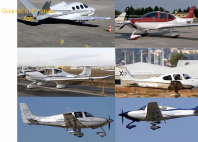 Paperoni restano a terra: sequestrati 17 tra aerei ed elicotteri privati