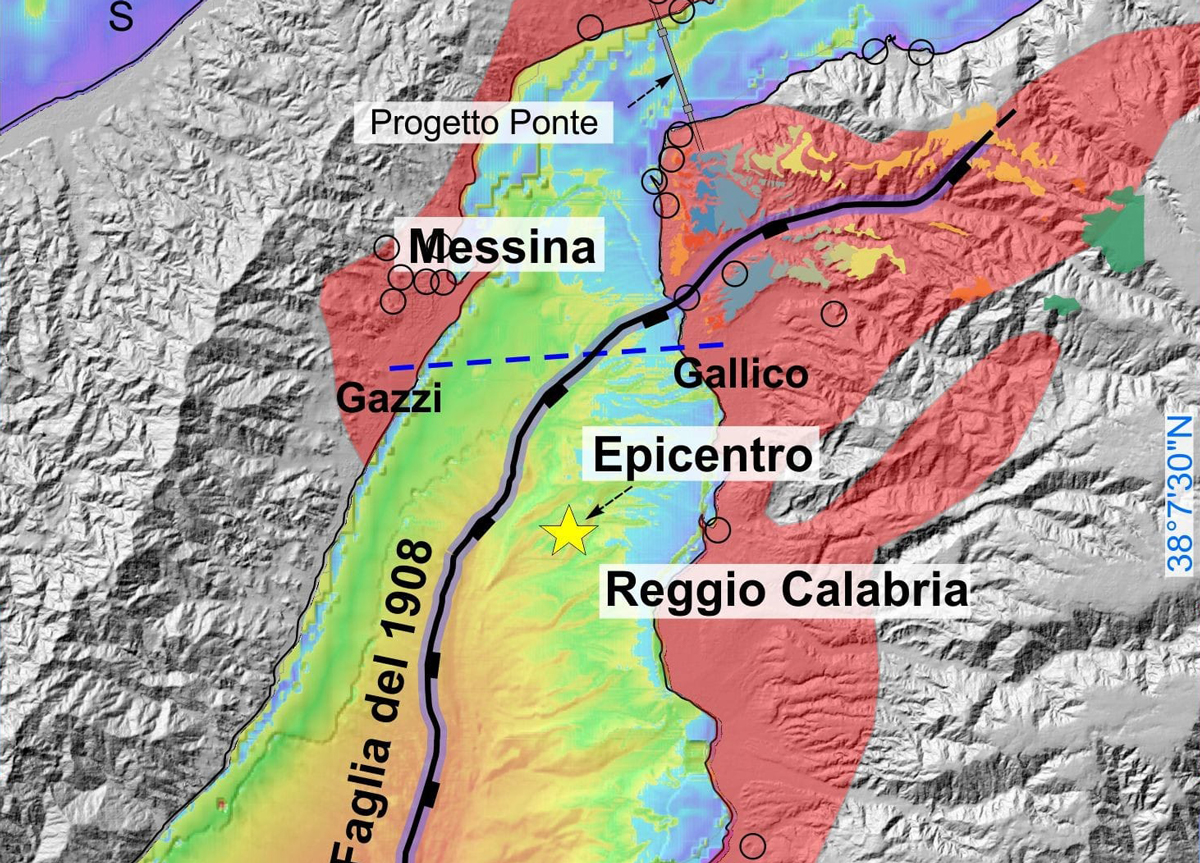 Ponte sullo stretto, scoperta la faglia del terremoto di Messina del 1908 Ponte sullo stretto, scoperta la faglia del terremoto di Messina del 1908