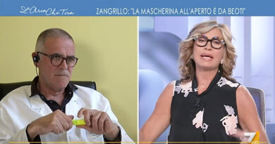 Zangrillo: “Un gregge di beoti! Con la mascherina roba da psichiatria!”