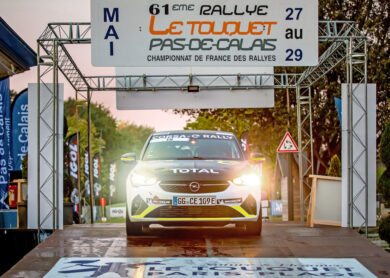 Subito protagonista la Opel Corsa-e Rally alla prima uscita