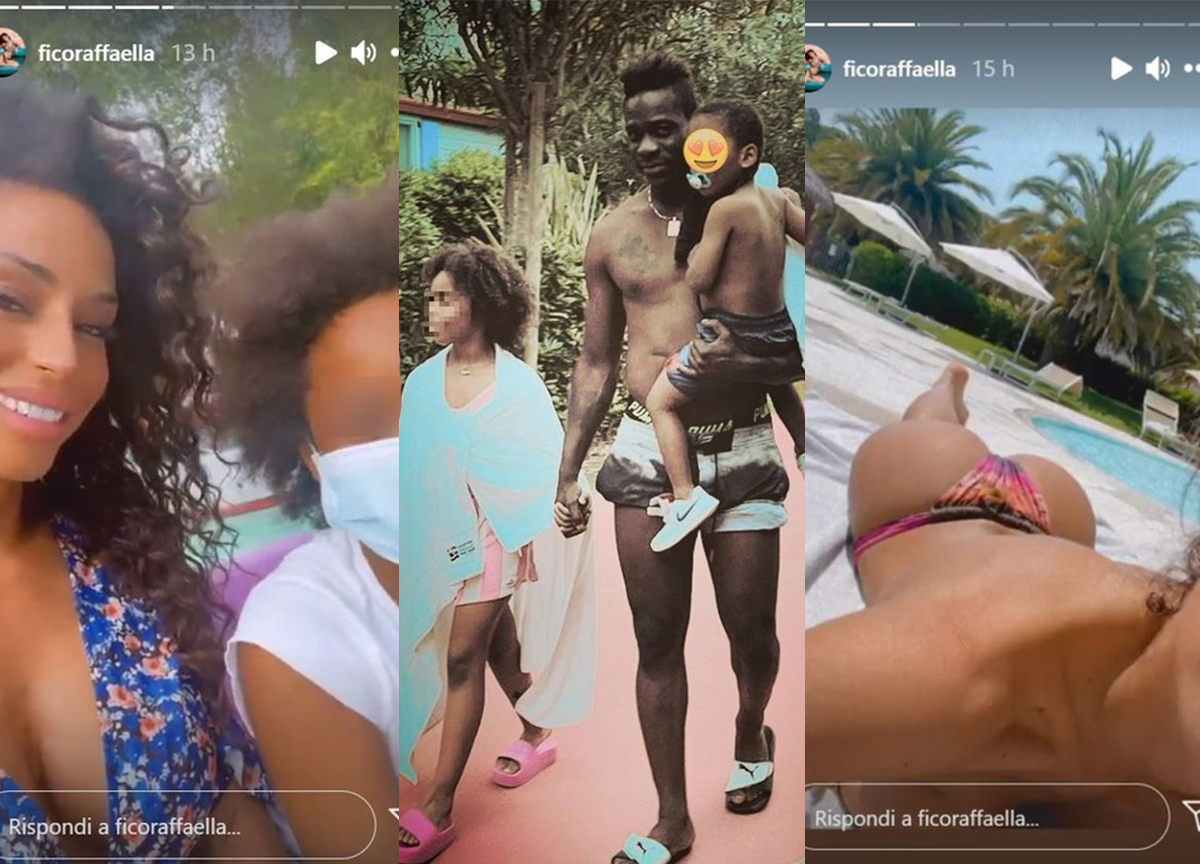 Raffaella Fico in vacanza con la figlia Pia e le amiche, ma spunta Balotelli