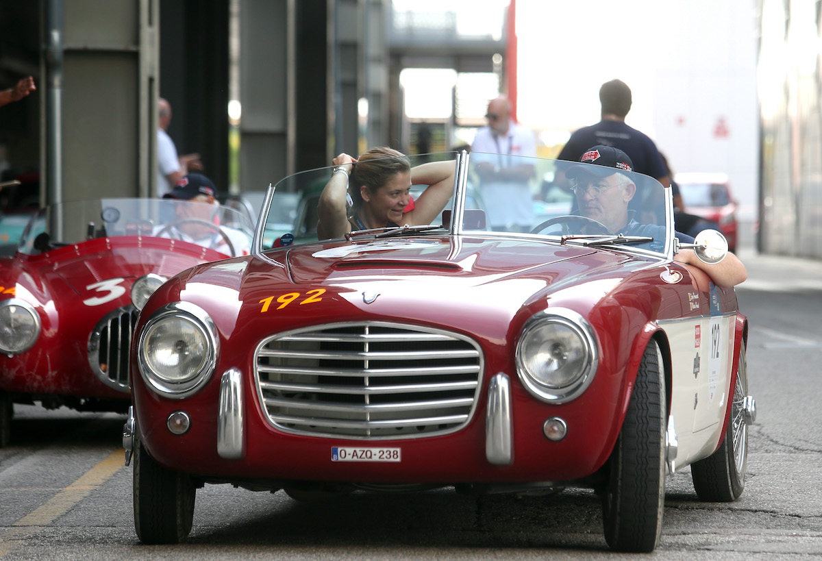 La coppia Belometti-Bergomi conducono la 1000 Miglia