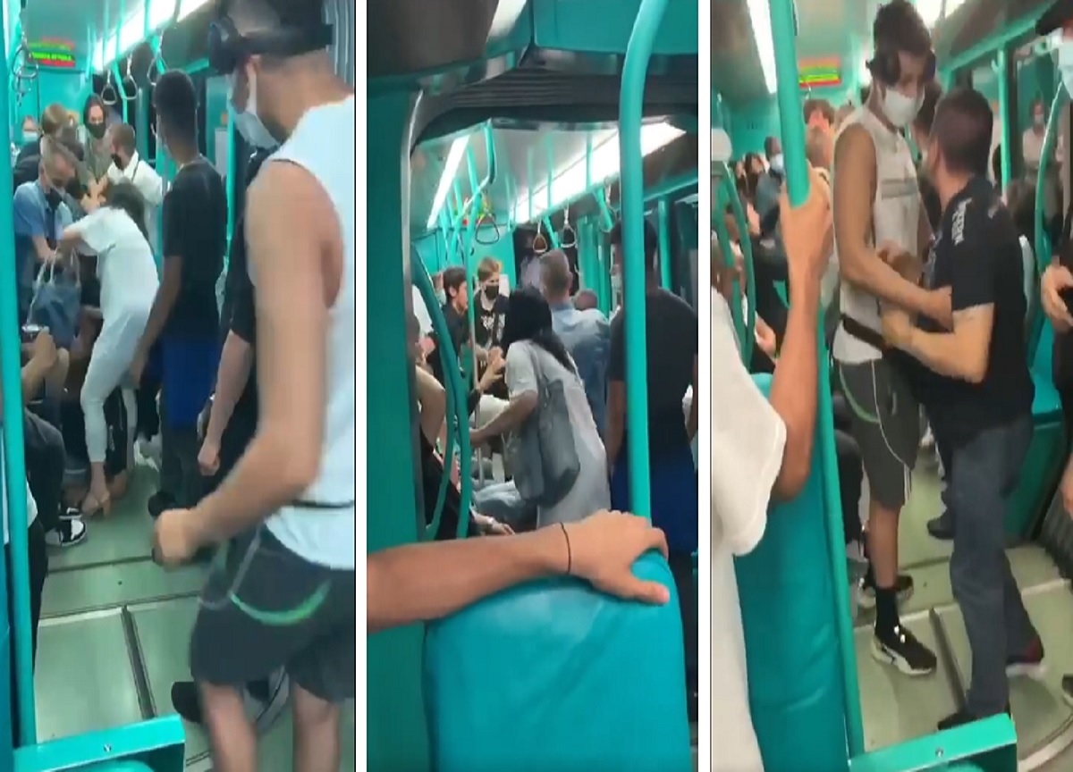 Milano, violenta rissa sul tram 3 nella notte di sabato. VIDEO Milano, violenta rissa sul tram 3 nella notte di sabato. VIDEO