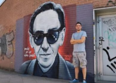 Corsico: dedicato a Battiato il primo murale del trittico “Le cure”