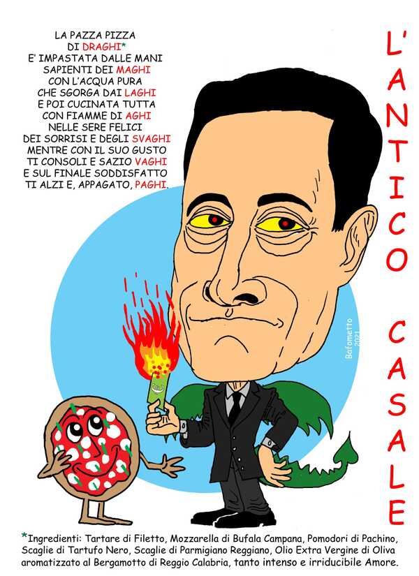 Calabria: tartufo, bufala e ‘nduja. Spopola la pizza dedicata a Draghi