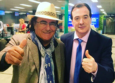 Al Bano sul set del docufilm “I love 80s”