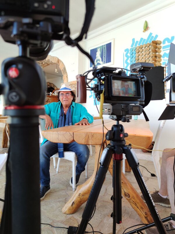 Al Bano sul set del docufilm “I love 80s”