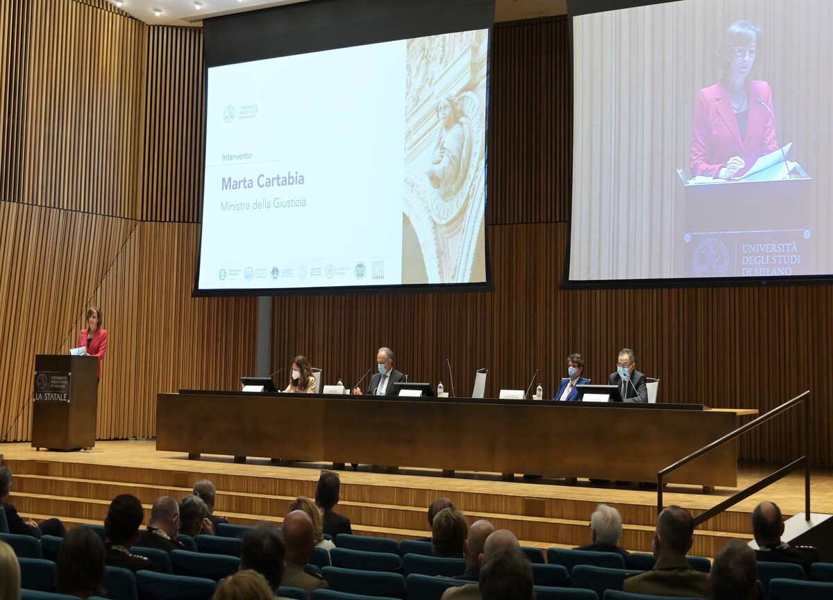 Il Ministro Marta Cartabia all’Università Statale di Milano Il Ministro Marta Cartabia all’Università Statale di Milano