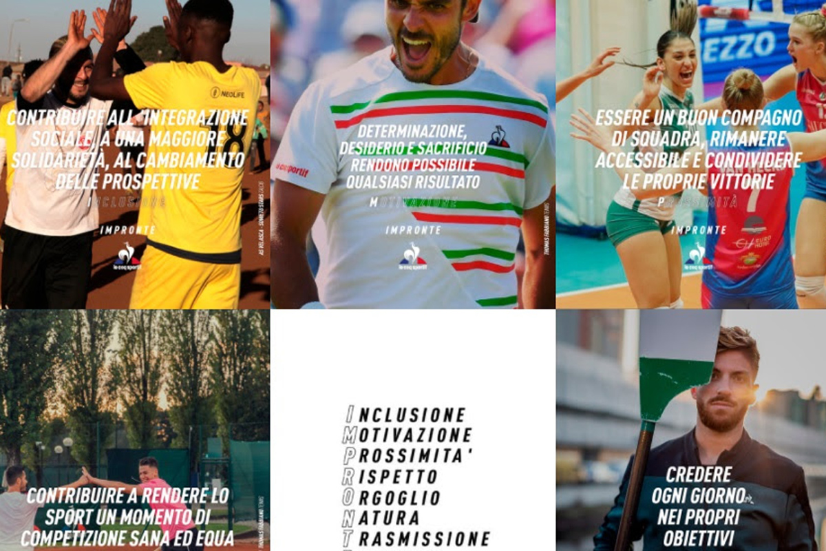 Le Coq Sportif presenta la carta dei valori ‘Impronte’ Le Coq Sportif presenta la carta dei valori ‘Impronte’