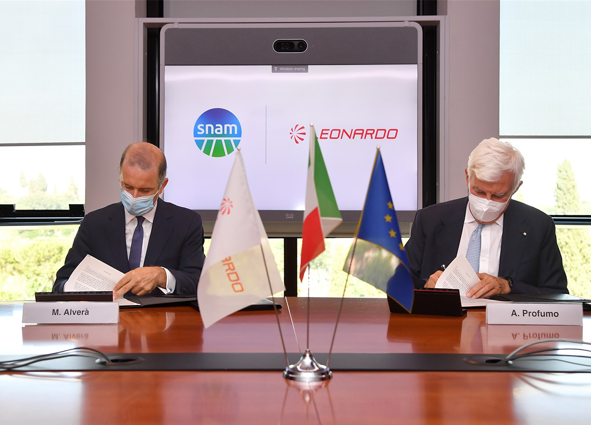 Leonardo e Snam, insieme per innovazione e sicurezza dell’industria energetica Leonardo e Snam, insieme per innovazione e sicurezza dell’industria energetica