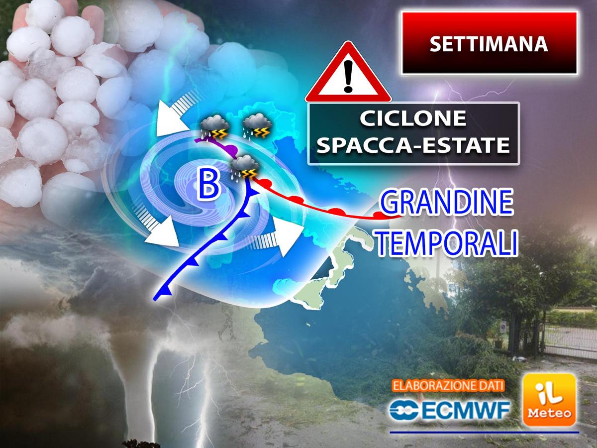 Meteo, arriva il vortice “spacca estate”: nubifragi e intensa grandine Meteo, arriva il vortice “spacca estate”: nubifragi e intensa grandine