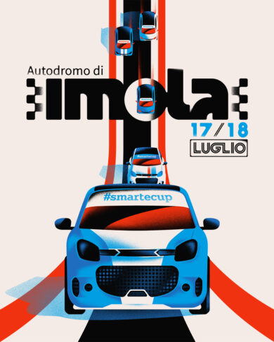 smart e-cup: Michele Marconi firma il manifesto della gara di Imola