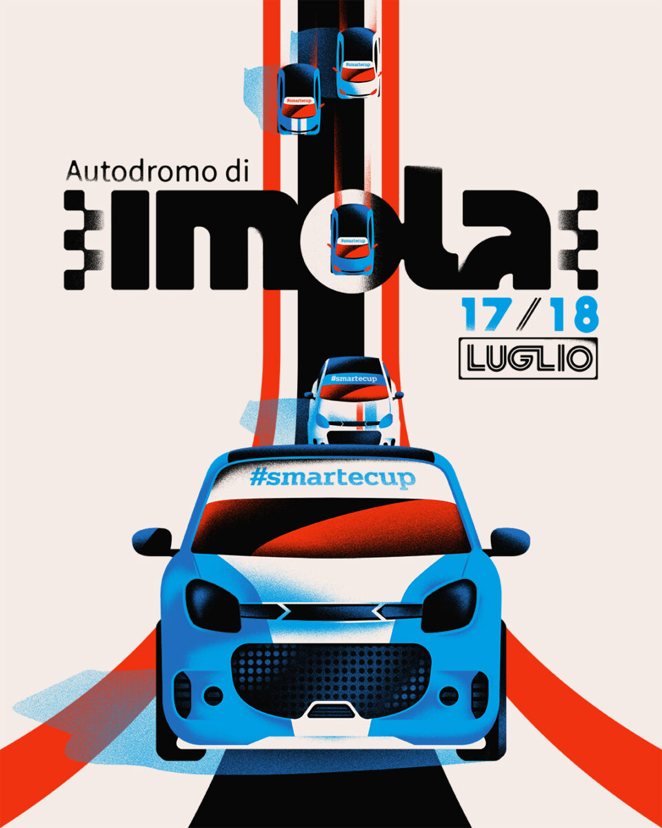 smart e-cup: Michele Marconi firma il manifesto della gara di Imola smart e-cup: Michele Marconi firma il manifesto della gara di Imola