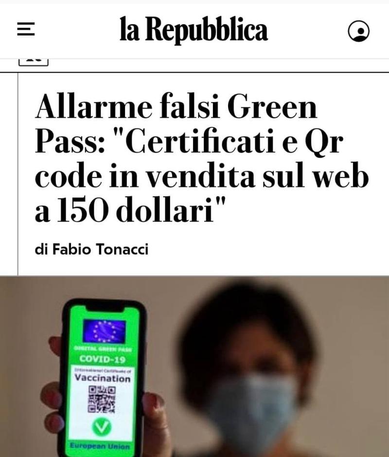GREEN PASS falsificati – Il tg VERO GIORNALE GREEN PASS falsificati – Il tg VERO GIORNALE