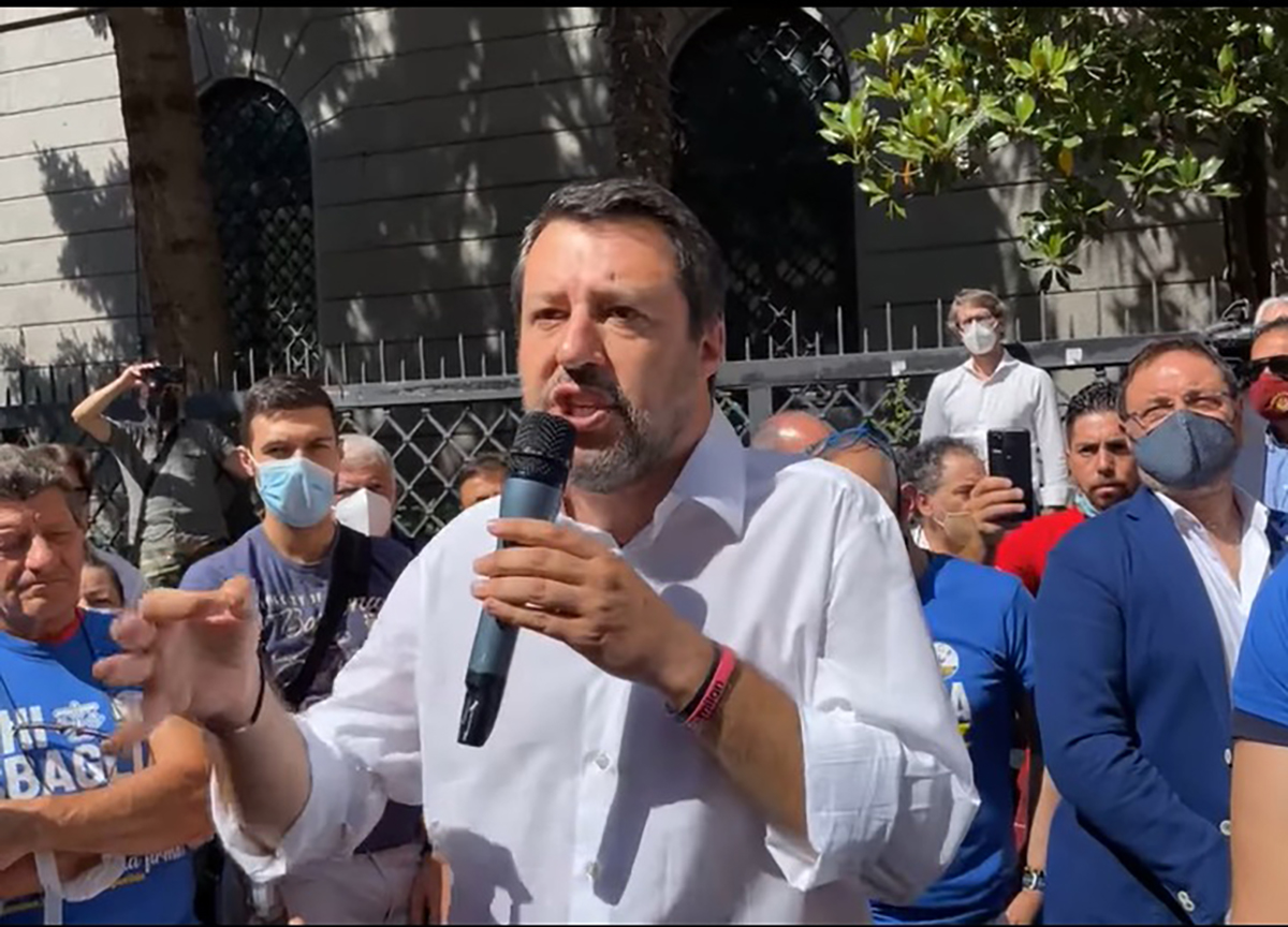 Vaccini, Salvini: da 40 a 59 anni scelgano. Green pass? Ok per stadi, no in… Vaccini, Salvini: da 40 a 59 anni scelgano. Green pass? Ok per stadi, no in…