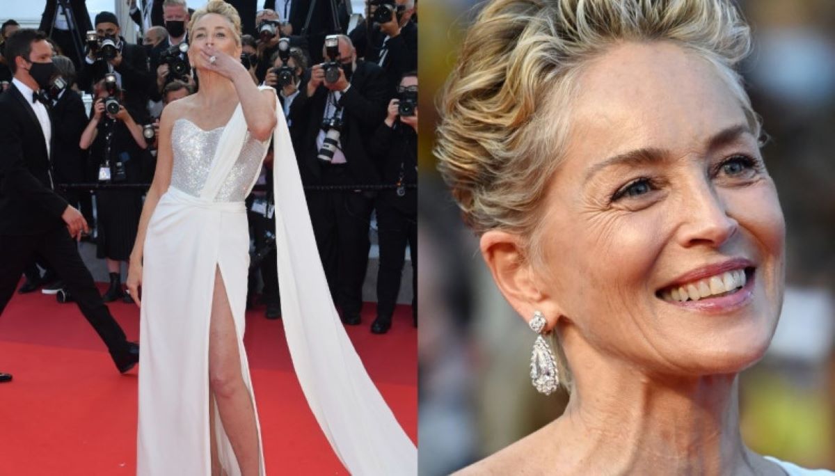 Sharon Stone sputa la gomma da masticare e lui se la mette in bocca. VIDEO Sharon Stone sputa la gomma da masticare e lui se la mette in bocca. VIDEO
