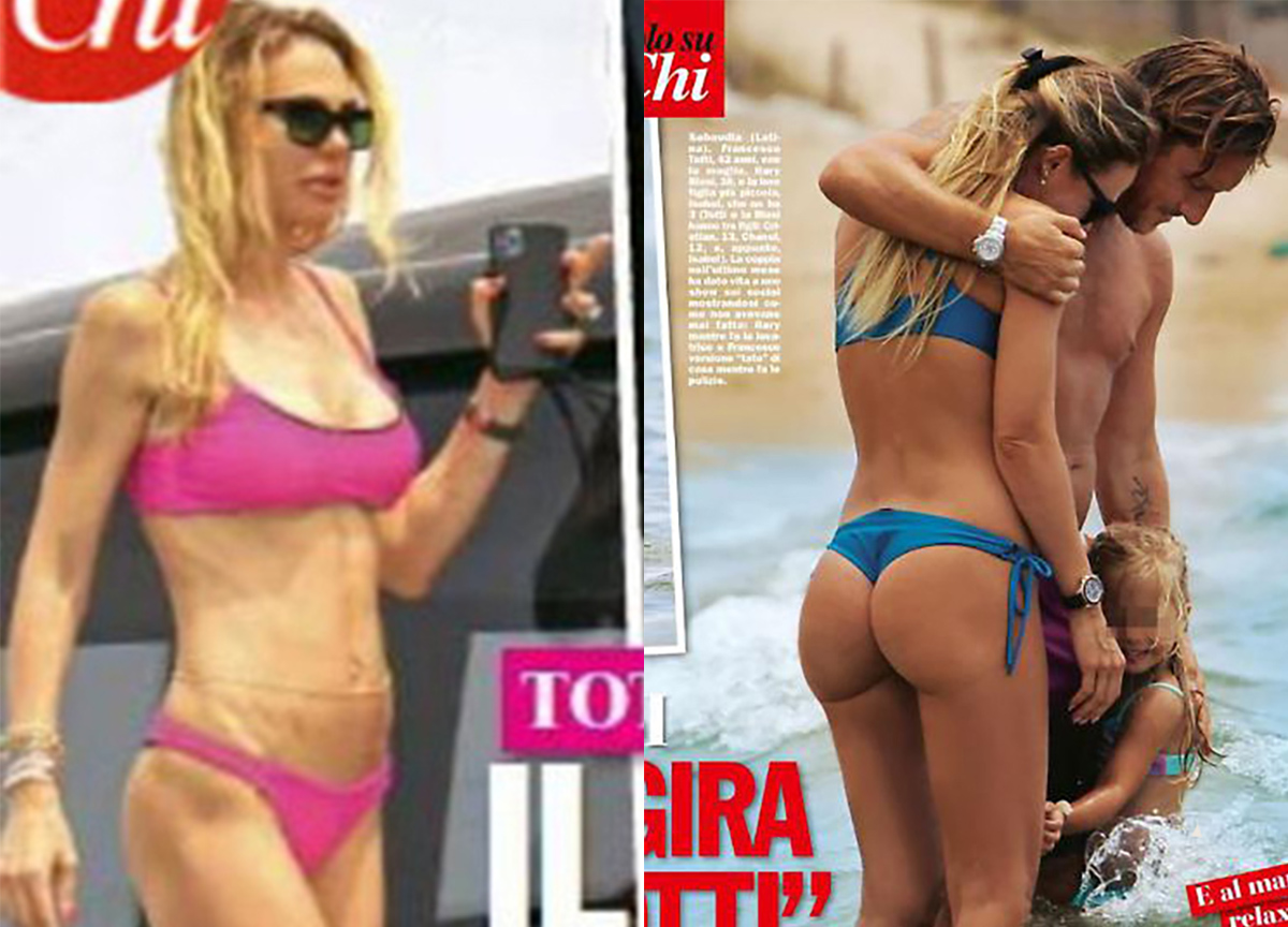 Ilary Blasi: bikini blu o fucsia? Spettacolo (le foto). Totti-Roma, Mourinho.. Ilary Blasi: bikini blu o fucsia? Spettacolo (le foto). Totti-Roma, Mourinho..