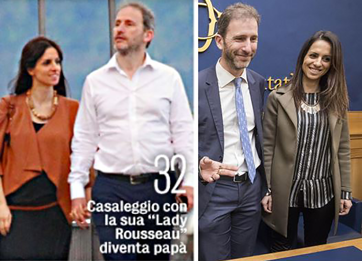 Casaleggio-Sabatini mano nella mano in hotel di lusso: in arrivo un figlio Casaleggio-Sabatini mano nella mano in hotel di lusso: in arrivo un figlio