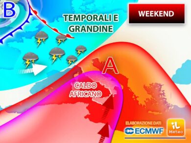 Meteo weekend: caldo fino a sabato, poi l’estate diventerà autunno a lungo