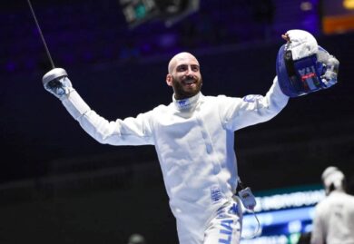 Andrea Santarelli scherma, vola in semifinale a Tokyo 2020