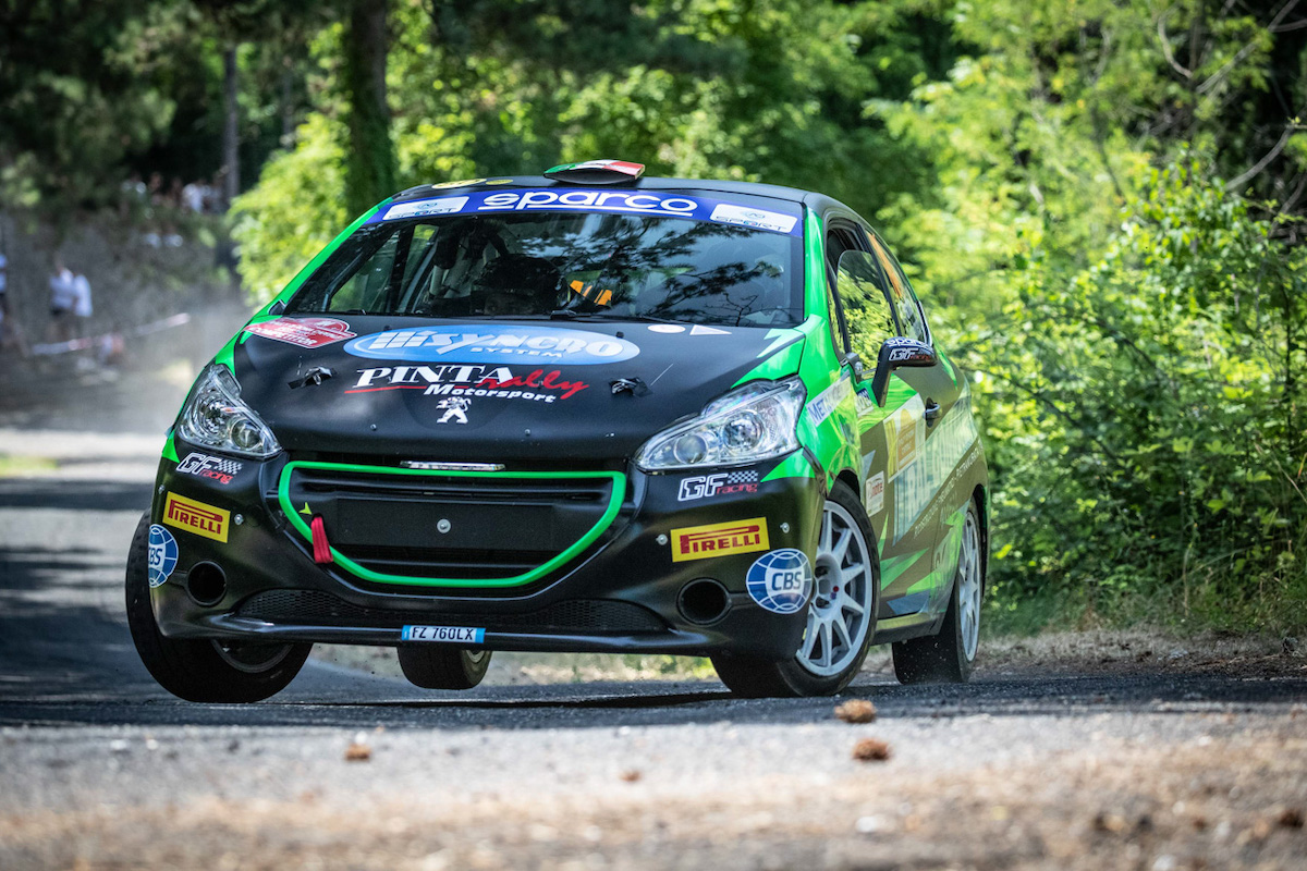 Peugeot Competition 208 rally cup top  Lucchesi si aggiudica il rally di Roma