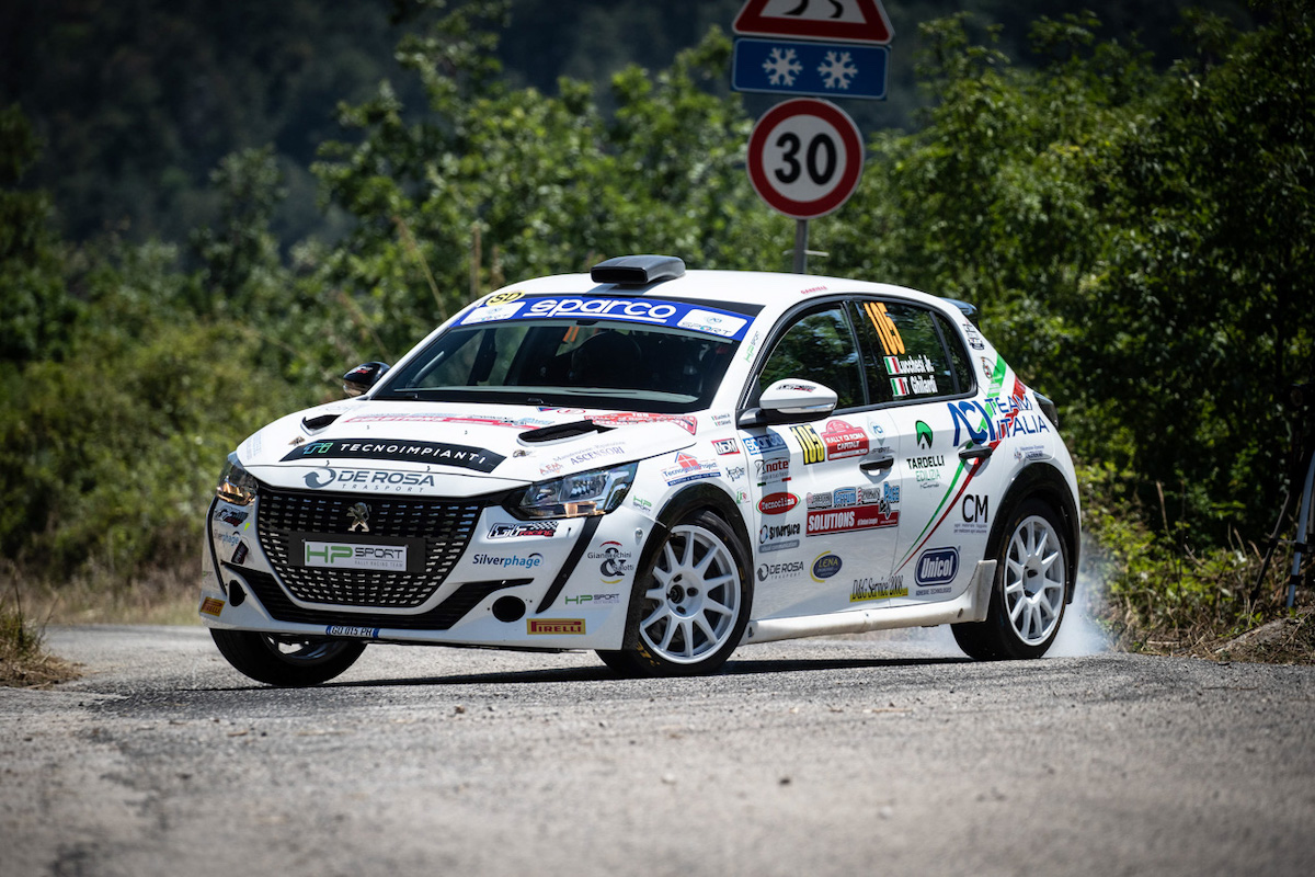 Peugeot Competition 208 rally cup top  Lucchesi si aggiudica il rally di Roma