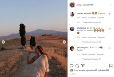 Sonia Lorenzini e le trasparenze mostra il décolleté, i follower si scatenano