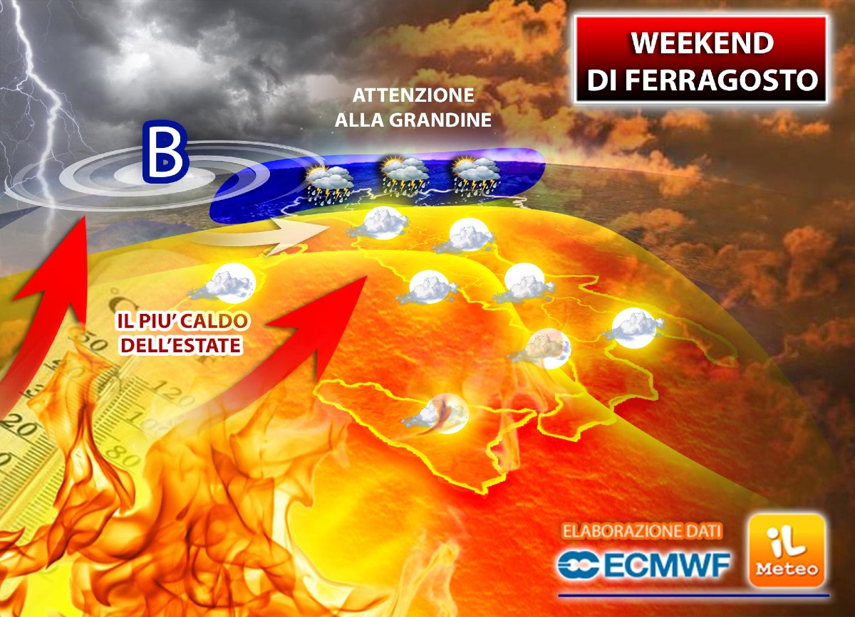 Meteo, Lucifero a Ferragosto: in arrivo il weekend più caldo dell’estate Meteo, Lucifero a Ferragosto: in arrivo il weekend più caldo dell’estate