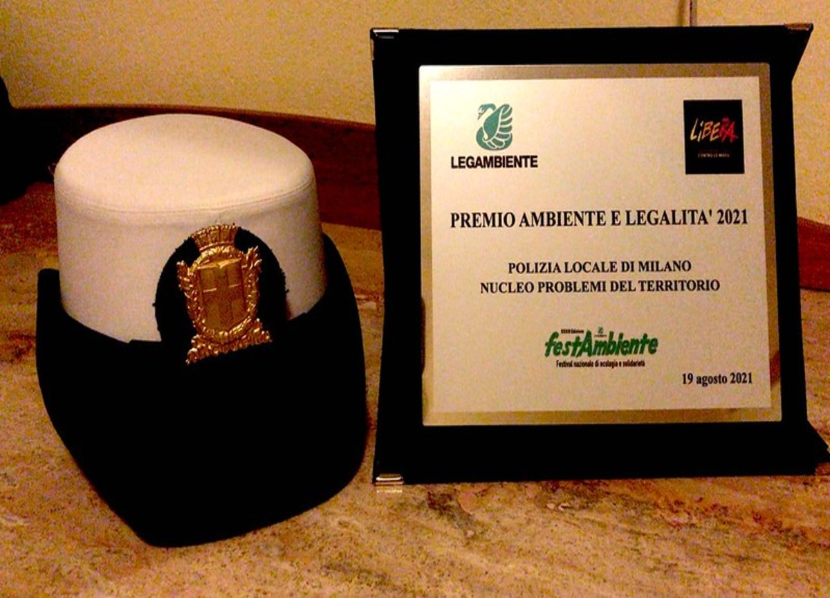 Polizia locale di Milano premiata da Legambiente e Libera Polizia locale di Milano premiata da Legambiente e Libera
