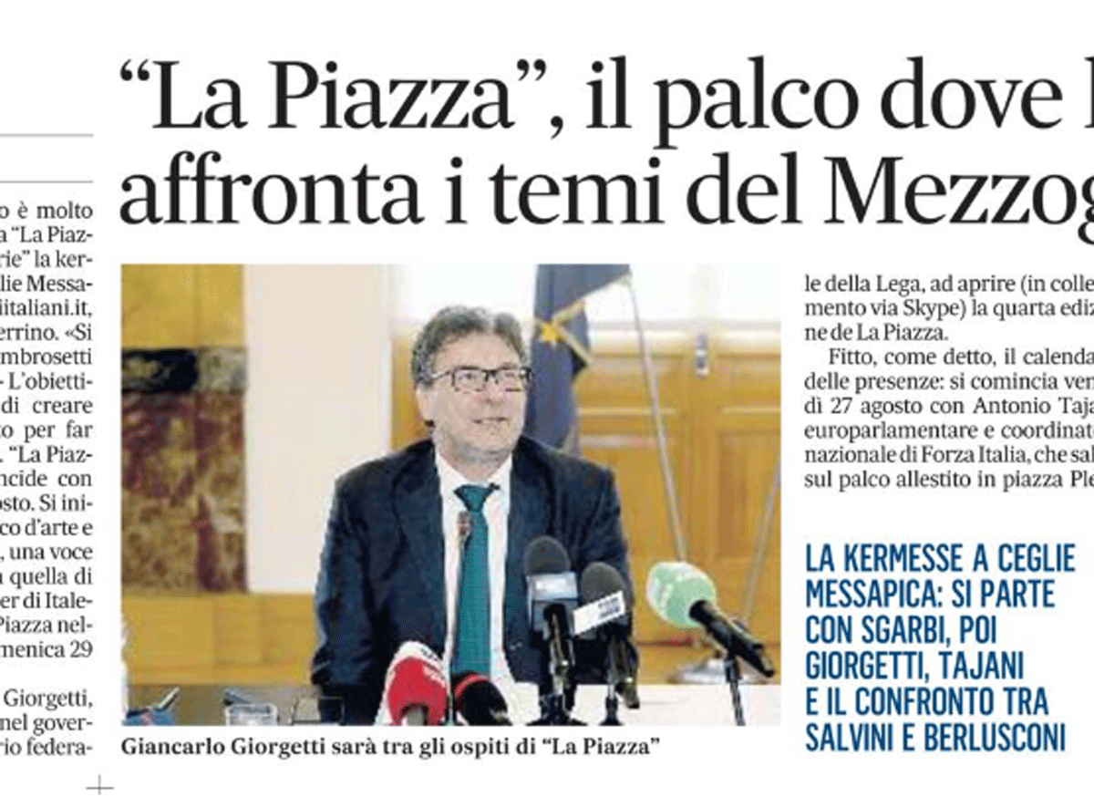 Galleria foto 'La Piazza continua a fare notizia, da Libero al Messaggero: gli aggiornamenti' - foto 3
