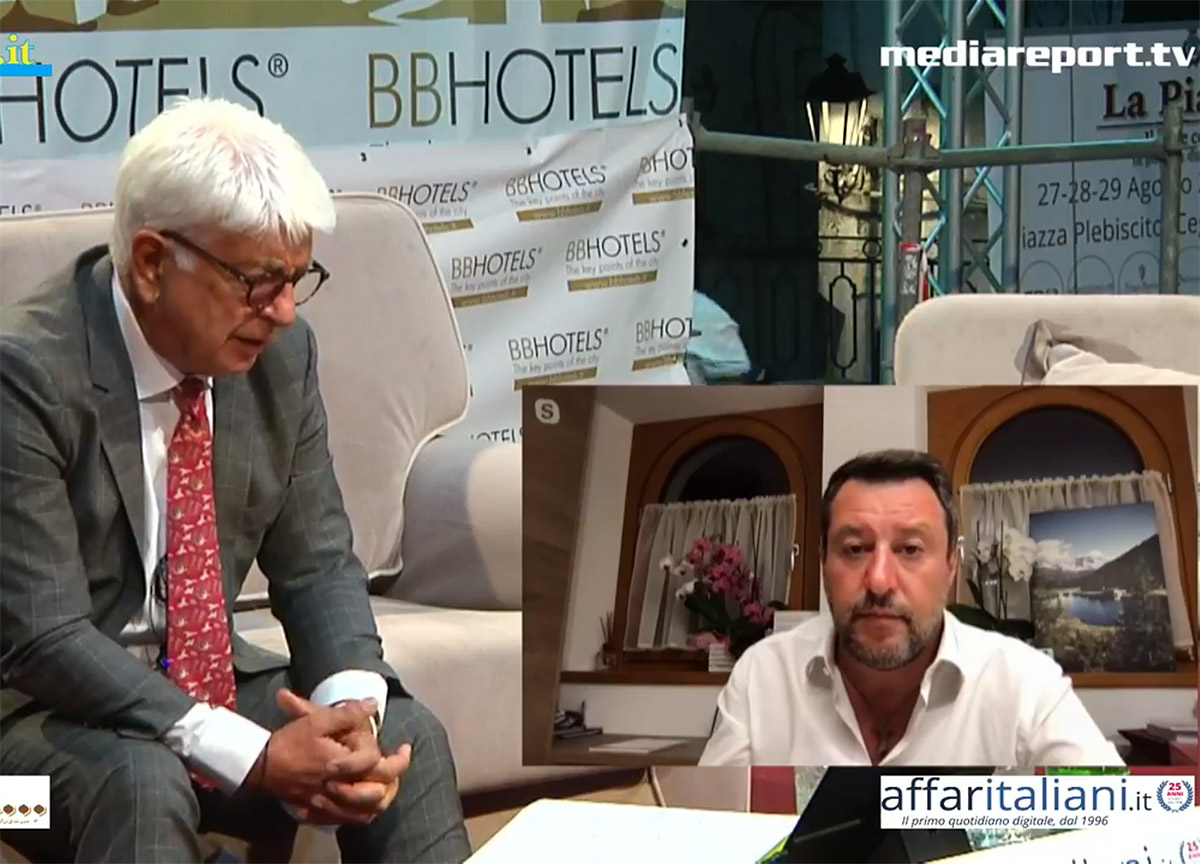 “La Piazza”, Matteo Salvini: “Sono pronto a fare il Presidente del Consiglio” “La Piazza”, Matteo Salvini: “Sono pronto a fare il Presidente del Consiglio”