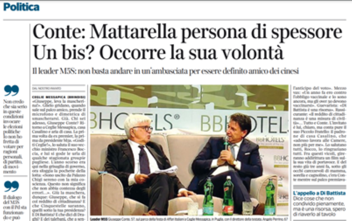 La Piazza fa notizia, da Conte alle amministrative: le anteprime di Affari La Piazza fa notizia, da Conte alle amministrative: le anteprime di Affari
