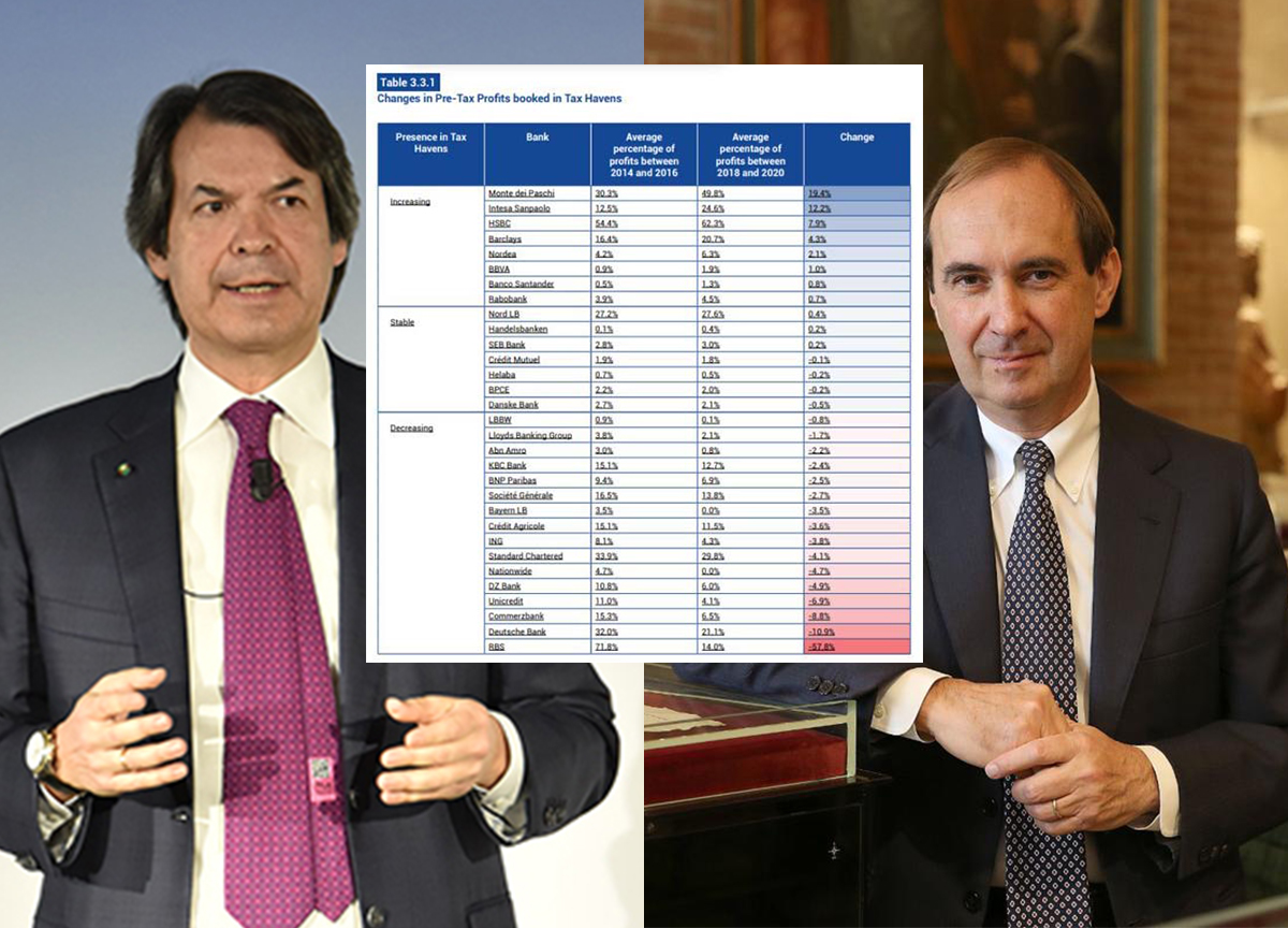 Galleria foto 'Banche Ue, Mps e Intesa aumentano i soldi parcheggiati nei paradisi fiscali' - foto 1