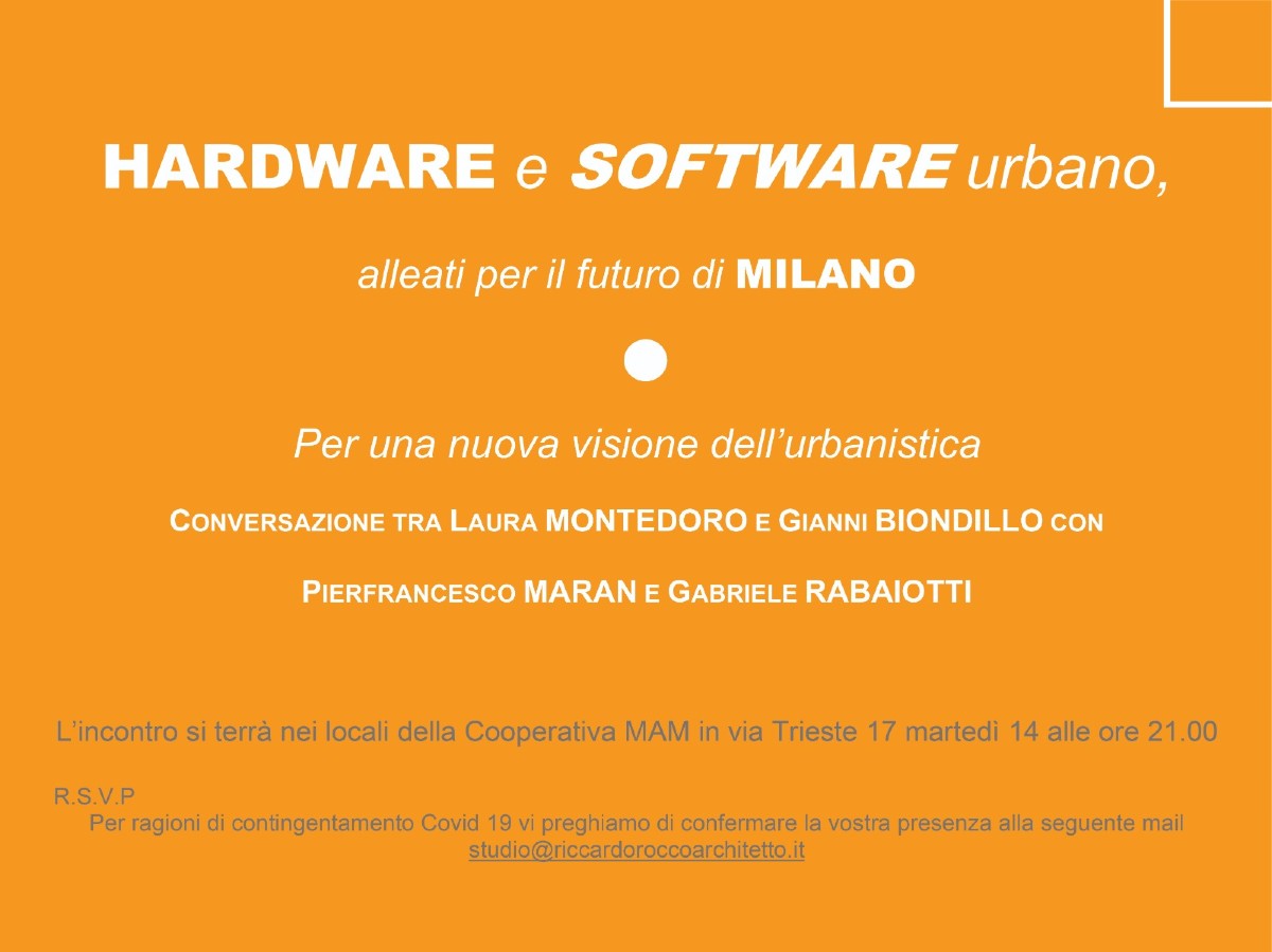 Nuova visione dell’urbanistica: Maran e Rabaiotti ne parlano il 14/9 Nuova visione dell’urbanistica: Maran e Rabaiotti ne parlano il 14/9