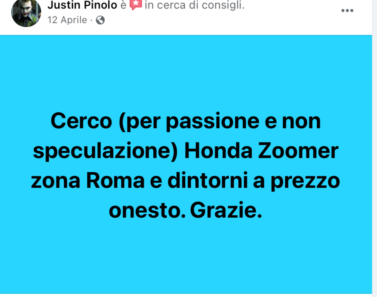 Zoomer, il motorino status symbol verrà di nuovo importato dal Giappone Zoomer, il motorino status symbol verrà di nuovo importato dal Giappone